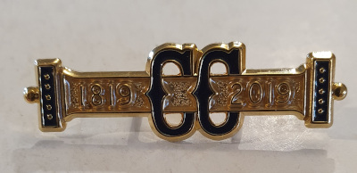 Craft Lodge Bi-Centenary Breast Jewel (Bar only) 1819-2019 - Click Image to Close
